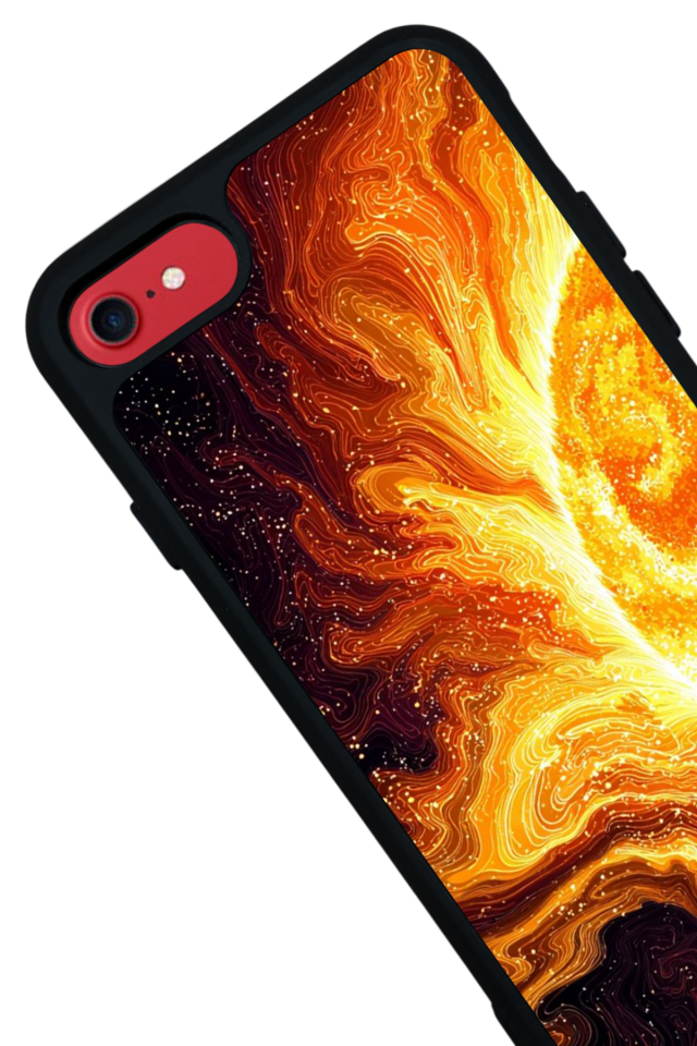 iPhone 8 Uyumlu Güneş Tasarımlı Glossy Premium Kılıf