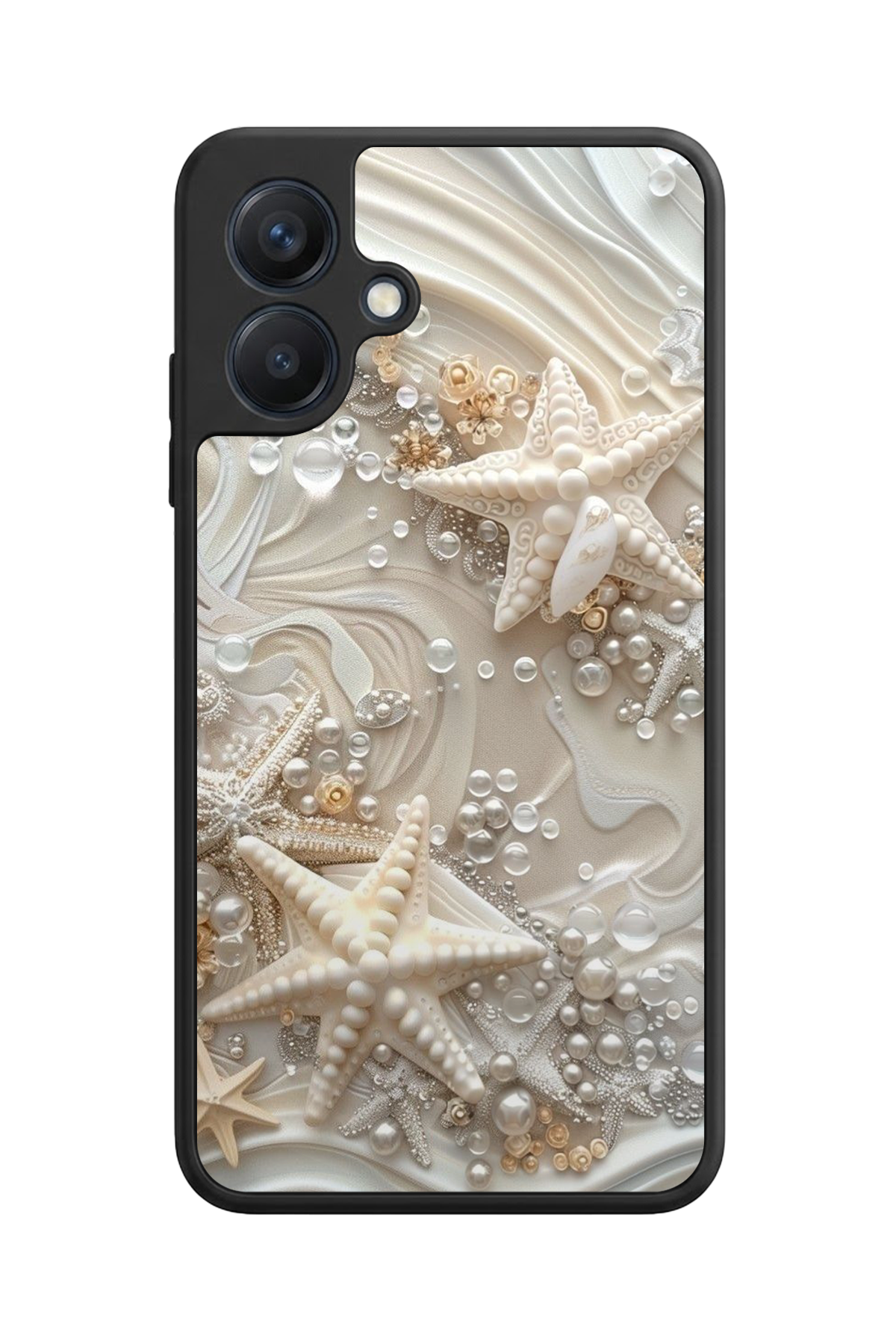 Samsung Galaxy A07 Uyumlu  İnci Tasarımlı Glossy Premium Kılıf