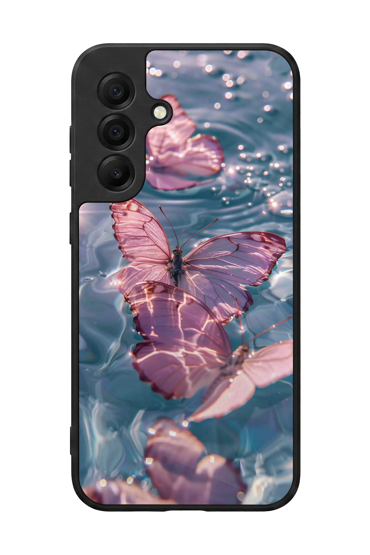 Samsung Galaxy A17 Uyumlu Kelebek Tasarımlı Glossy Premium Kılıf