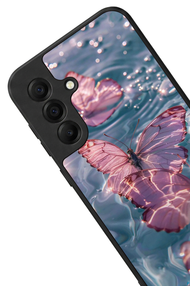 Samsung Galaxy A17 Uyumlu Kelebek Tasarımlı Glossy Premium Kılıf