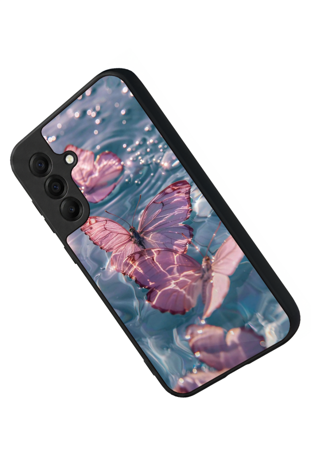 Samsung Galaxy A17 Uyumlu Kelebek Tasarımlı Glossy Premium Kılıf