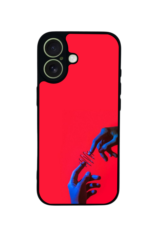 iPhone 17 Uyumlu Kirmizi Tasarımlı Glossy Premium Kılıf