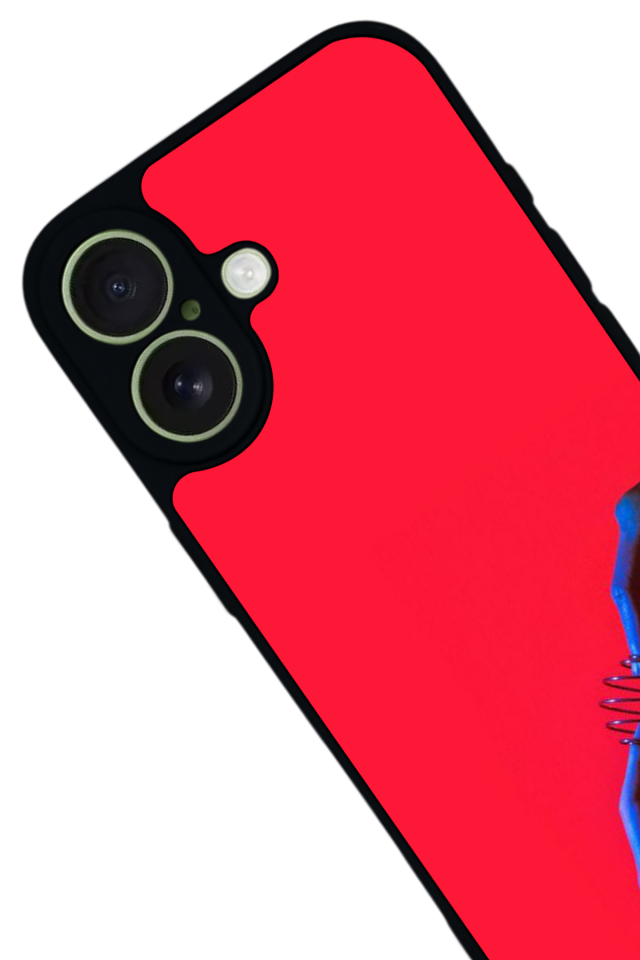 iPhone 17 Uyumlu Kirmizi Tasarımlı Glossy Premium Kılıf