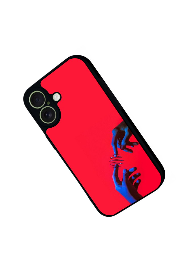 iPhone 17 Uyumlu Kirmizi Tasarımlı Glossy Premium Kılıf