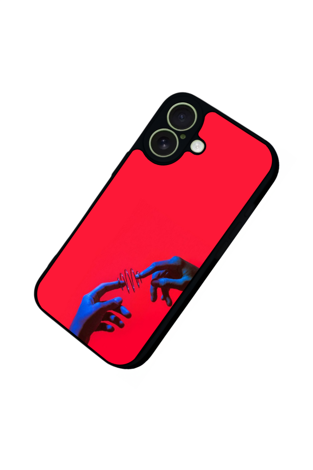 iPhone 17 Uyumlu Kirmizi Tasarımlı Glossy Premium Kılıf