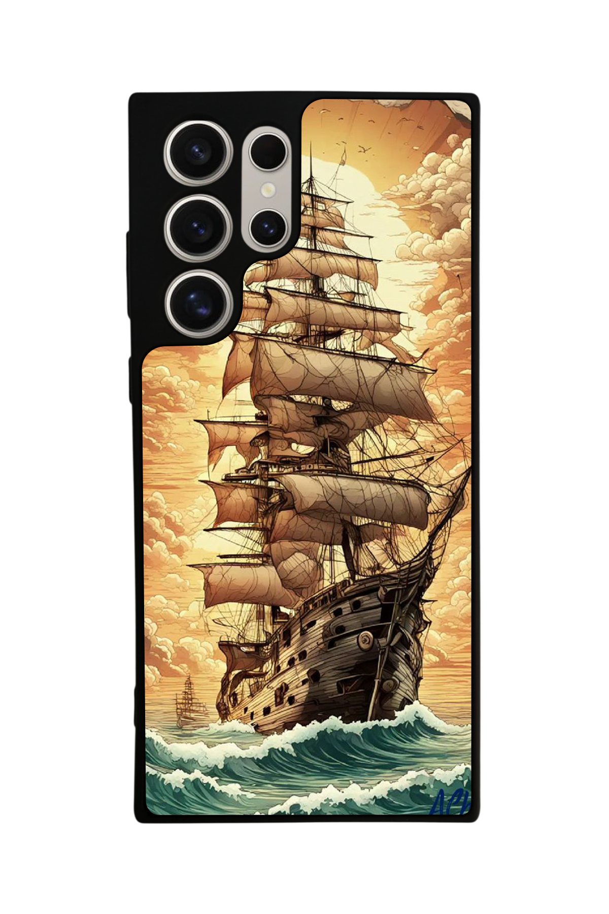 Samsung Galaxy S22 Ultra Uyumlu Korsan Tasarımlı Glossy Premium Kılıf