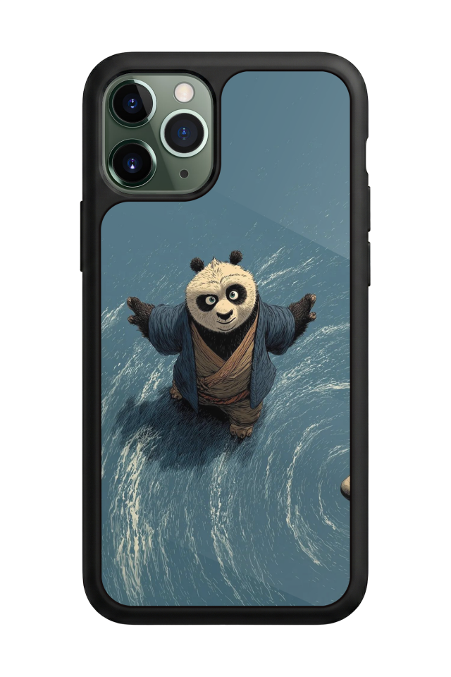 iPhone 11 Pro Max Uyumlu Kung Fu Panda Tasarımlı Glossy Premium Kılıf