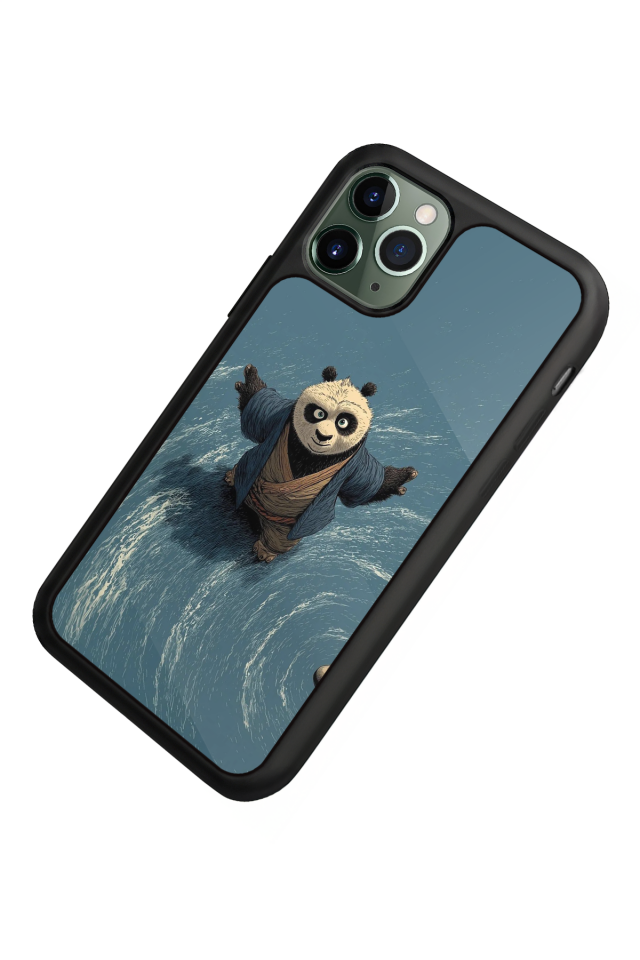 iPhone 11 Pro Max Uyumlu Kung Fu Panda Tasarımlı Glossy Premium Kılıf