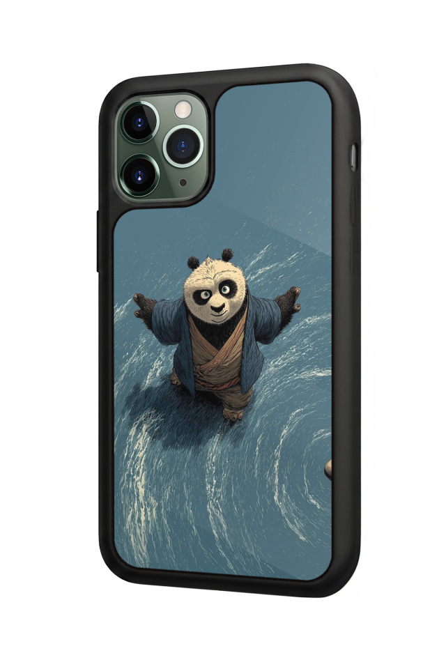 iPhone 11 Pro Max Uyumlu Kung Fu Panda Tasarımlı Glossy Premium Kılıf