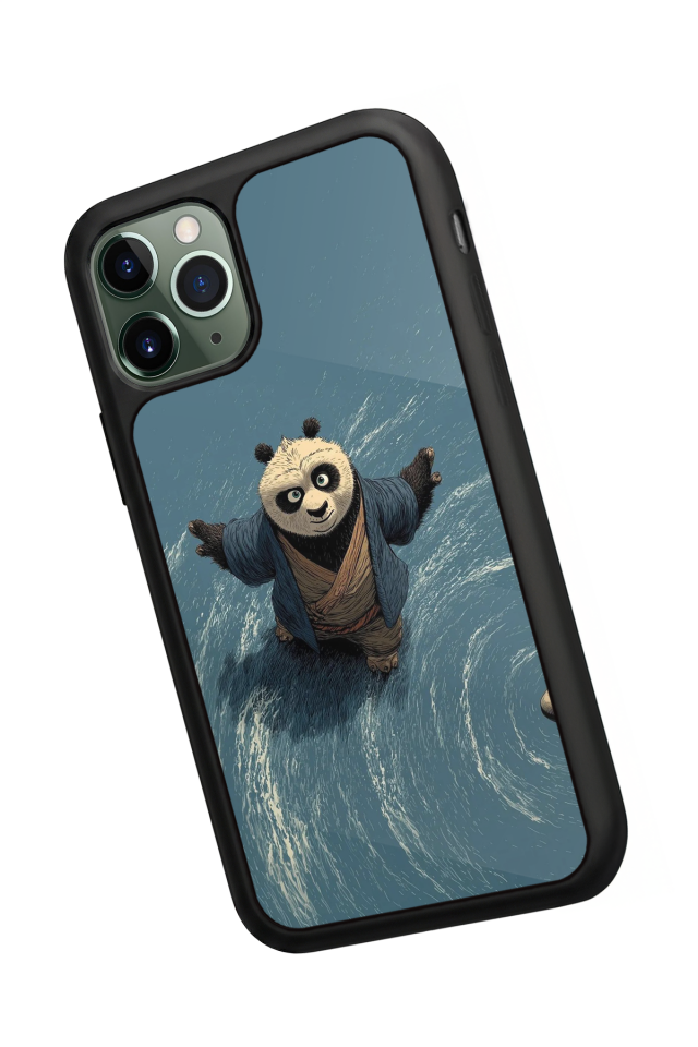 iPhone 11 Pro Max Uyumlu Kung Fu Panda Tasarımlı Glossy Premium Kılıf