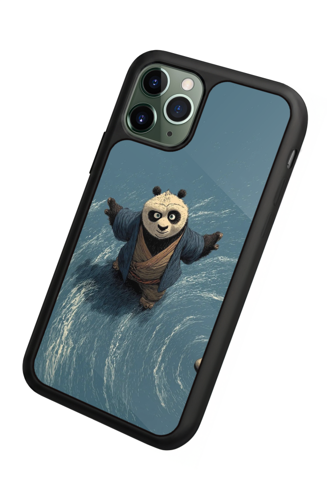 iPhone 11 Pro Max Uyumlu Kung Fu Panda Tasarımlı Glossy Premium Kılıf