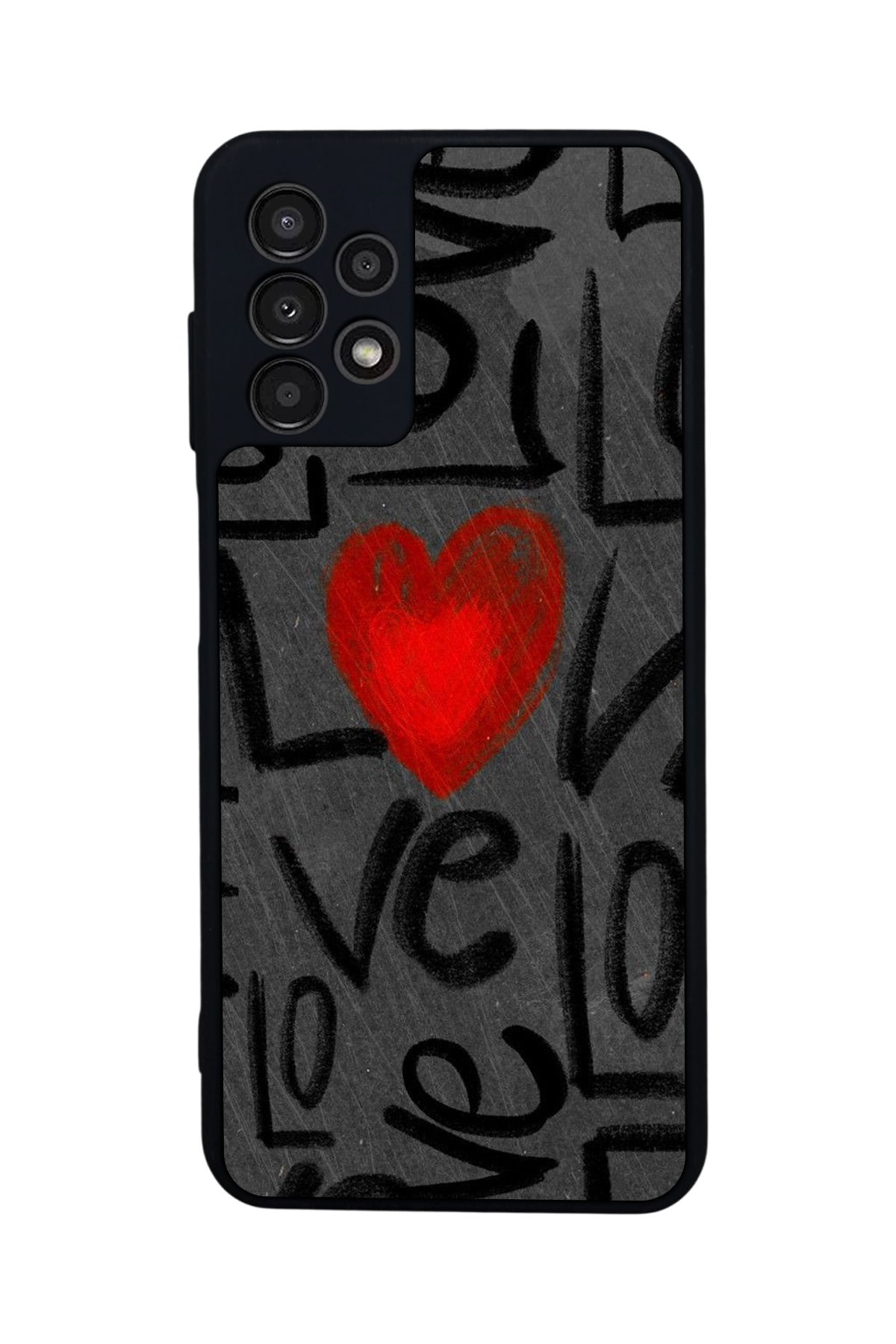 Samsung Galaxy A13 Uyumlu Love Tasarımlı Glossy Premium Kılıf