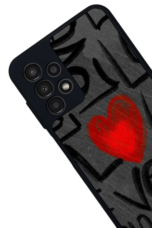 Samsung Galaxy A13 Uyumlu Love Tasarımlı Glossy Premium Kılıf