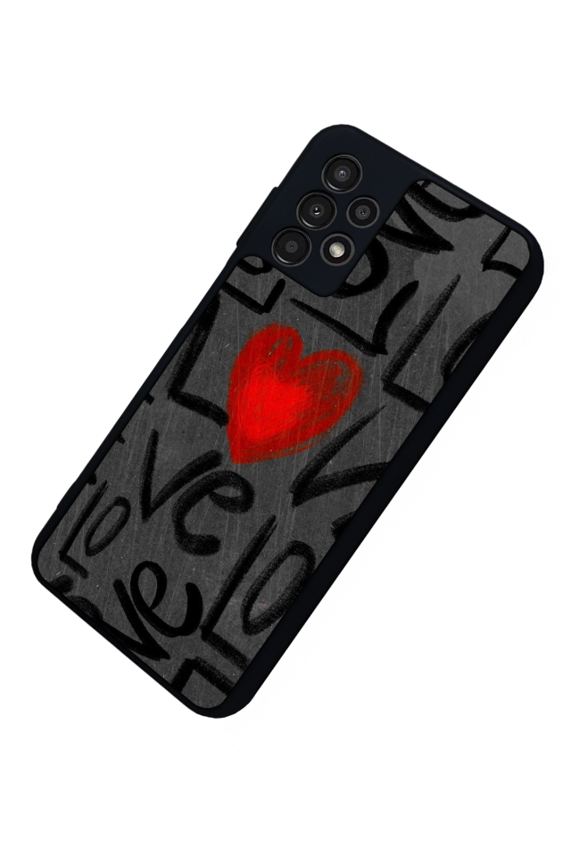 Samsung Galaxy A13 Uyumlu Love Tasarımlı Glossy Premium Kılıf
