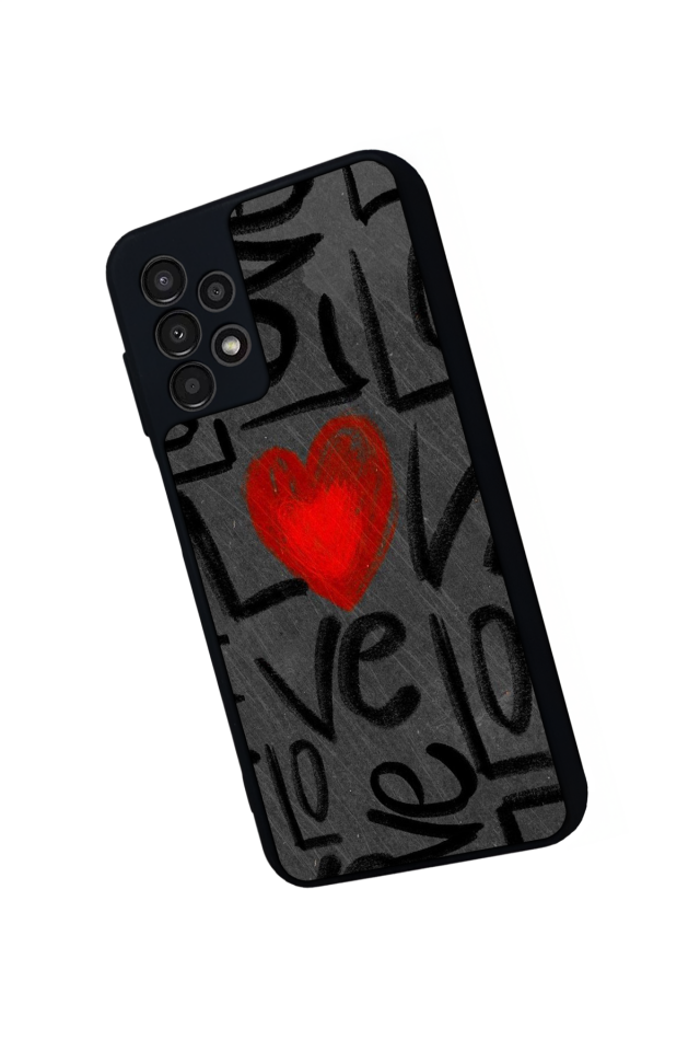 Samsung Galaxy A13 Uyumlu Love Tasarımlı Glossy Premium Kılıf