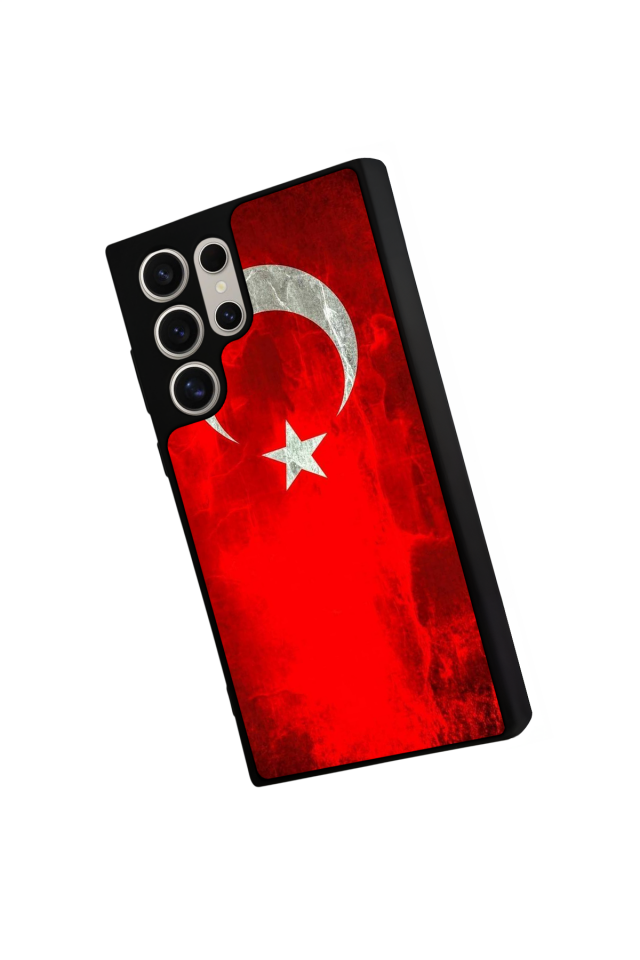 Samsung Galaxy S24 Ultra Uyumlu Türk Bayragi Tasarımlı Glossy Premium Kılıf