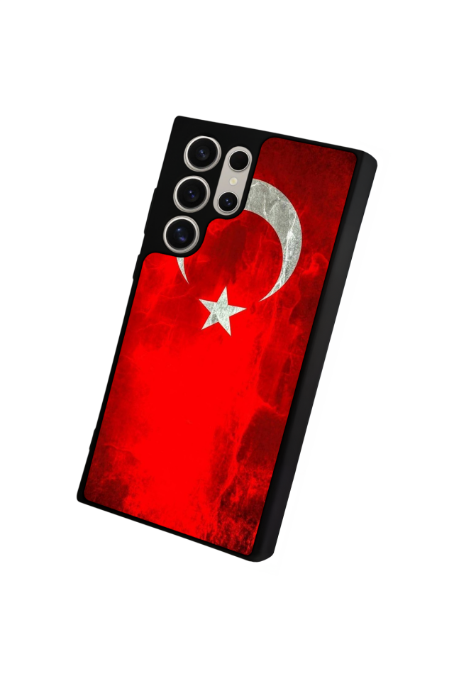 Samsung Galaxy S24 Ultra Uyumlu Türk Bayragi Tasarımlı Glossy Premium Kılıf