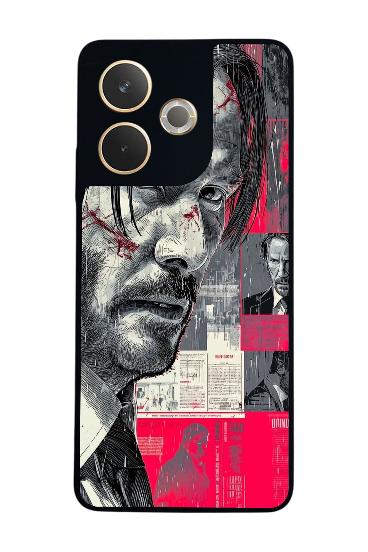 Oppo A5 Pro Uyumlu JohnWick Tasarımlı Glossy Premium Kılıf