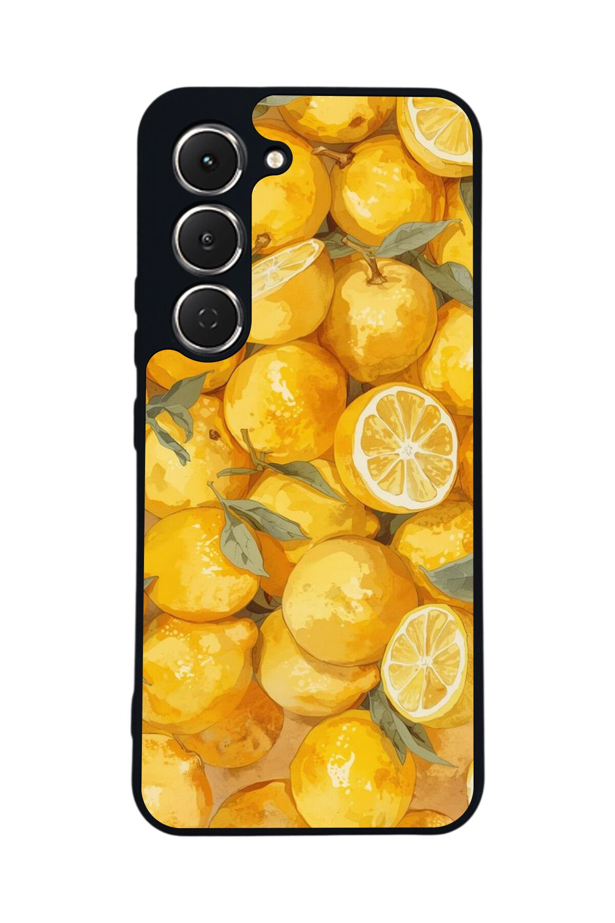 Tecno Spark 40 Pro Uyumlu Limon Tasarımlı Glossy Premium Kılıf