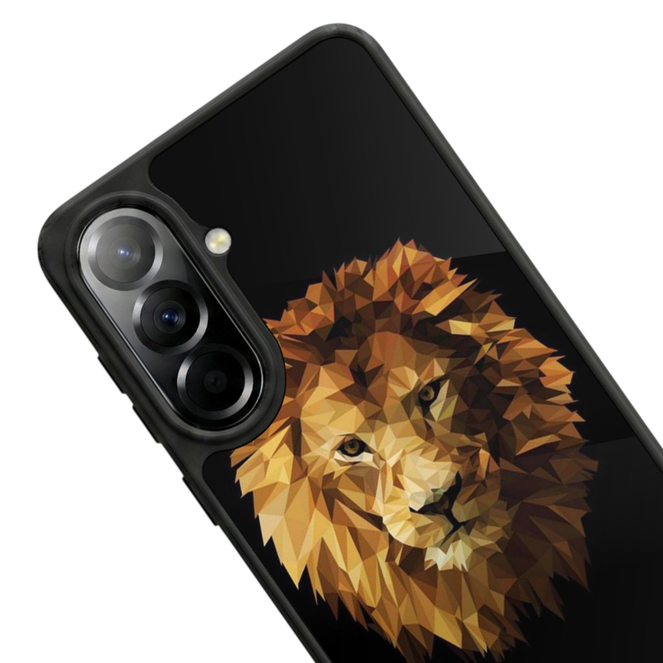 Samsung Galaxy A57 Uyumlu Aslan Tasarımlı Glossy Premium Kılıf