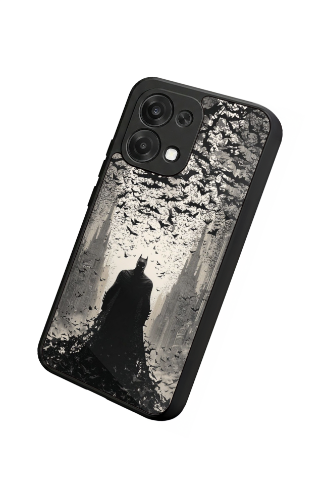 Oppo A6 Pro Uyumlu Batman Tasarımlı Glossy Premium Kılıf