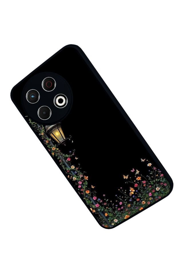 Tecno Spark 30 Pro Uyumlu Floral Tasarımlı Glossy Premium Kılıf