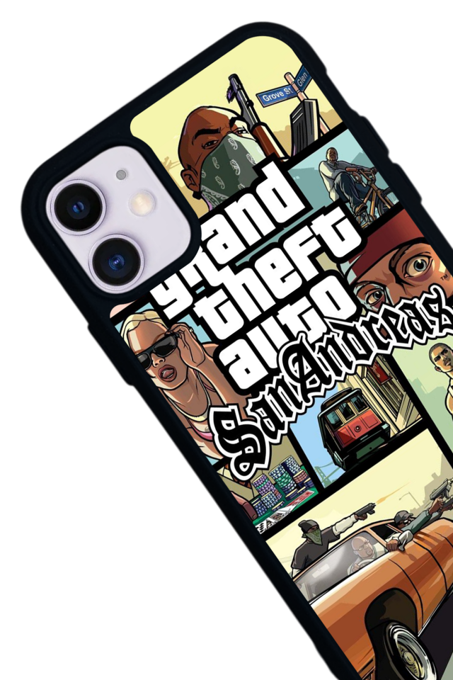 iPhone 11 Uyumlu GTA Tasarımlı Glossy Premium Kılıf