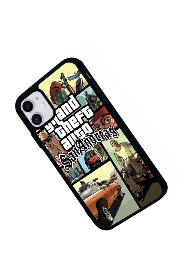 iPhone 11 Uyumlu GTA Tasarımlı Glossy Premium Kılıf