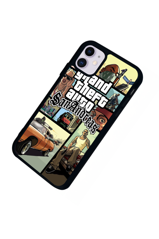 iPhone 11 Uyumlu GTA Tasarımlı Glossy Premium Kılıf