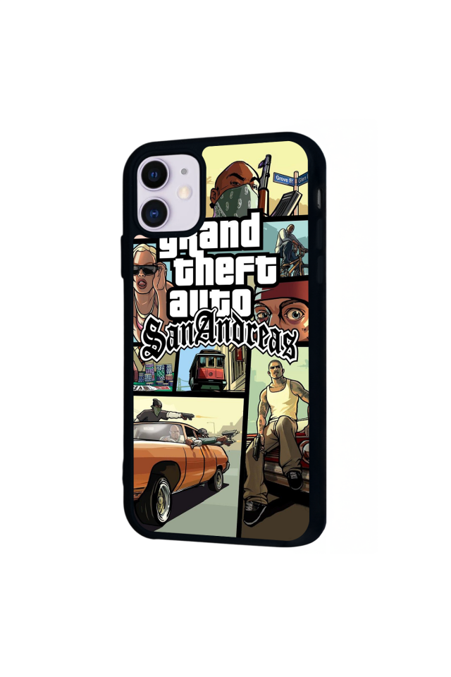iPhone 11 Uyumlu GTA Tasarımlı Glossy Premium Kılıf