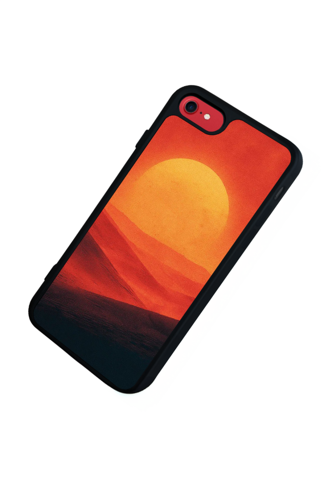 iPhone 8 Uyumlu Güneş Tasarımlı Glossy Premium Kılıf