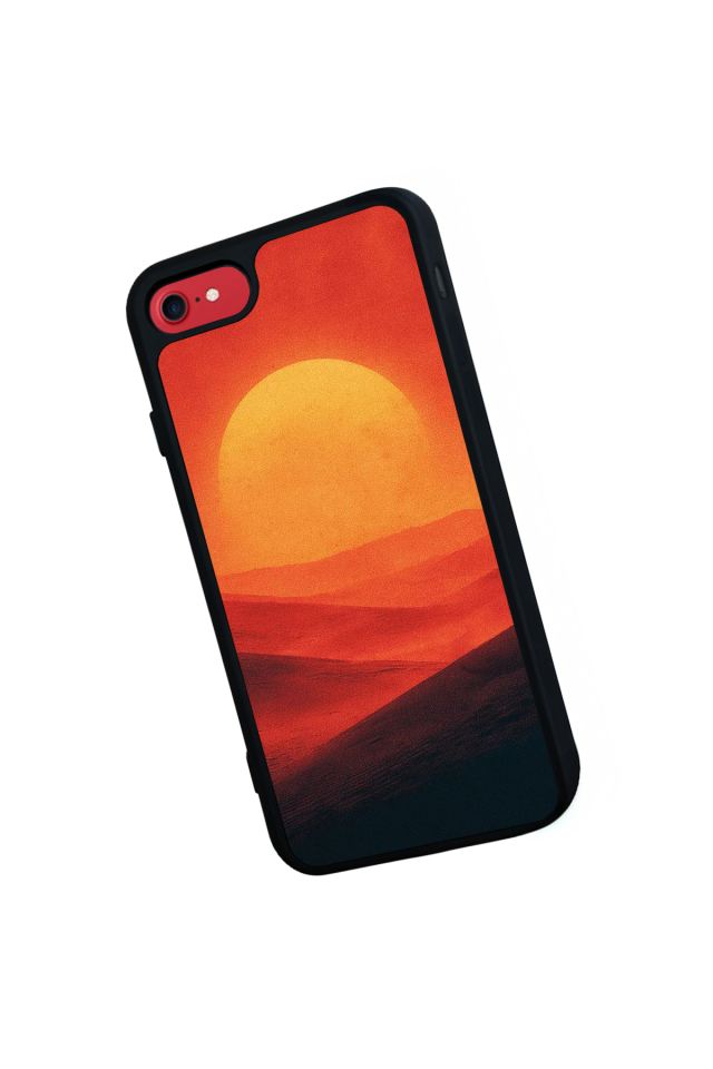 iPhone 8 Uyumlu Güneş Tasarımlı Glossy Premium Kılıf