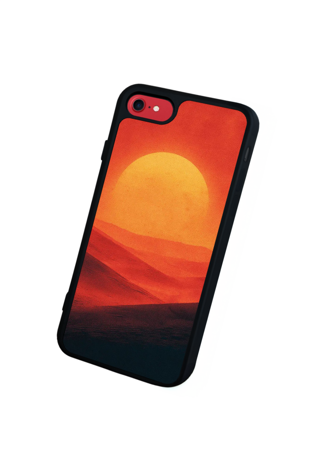 iPhone 8 Uyumlu Güneş Tasarımlı Glossy Premium Kılıf