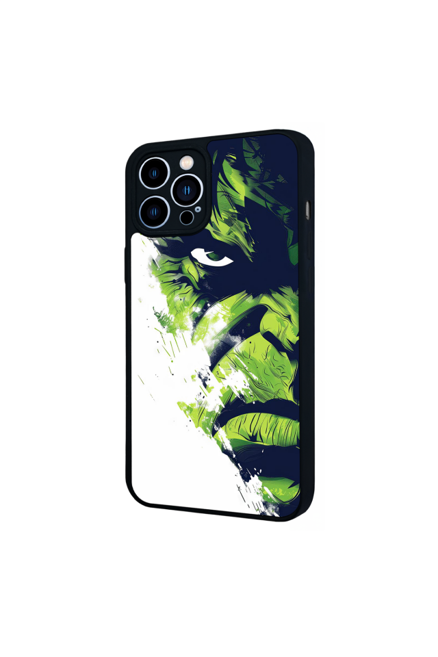 iPhone 12 Pro Max Uyumlu Hulk Tasarımlı Glossy Premium Kılıf