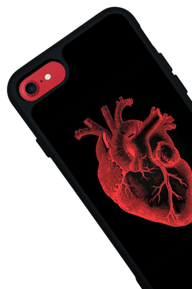 iPhone 7 Uyumlu Kalp Love Tasarımlı Glossy Premium Kılıf
