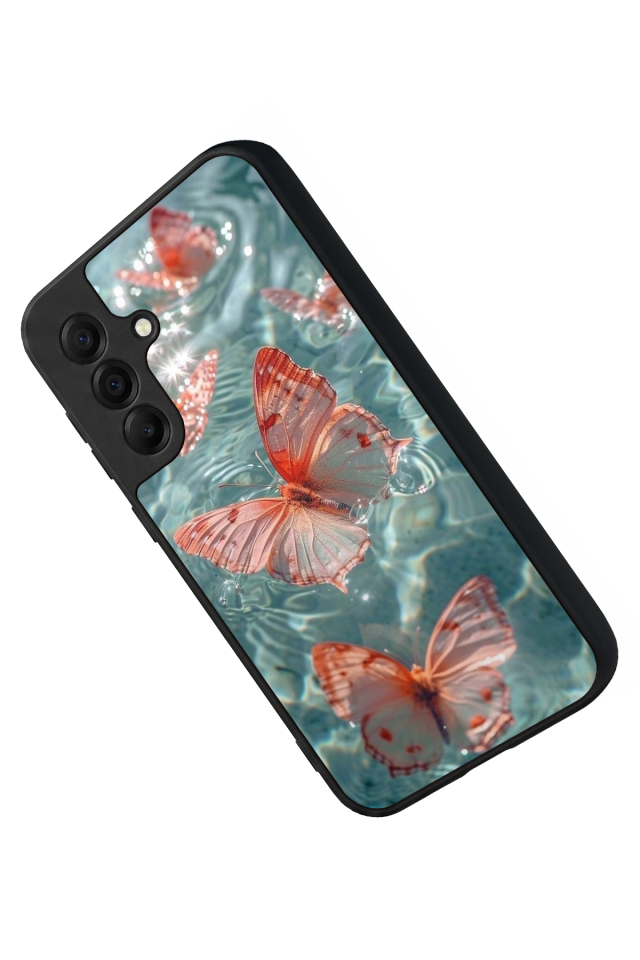 Samsung Galaxy A17 Uyumlu Kelebek Tasarımlı Glossy Premium Kılıf
