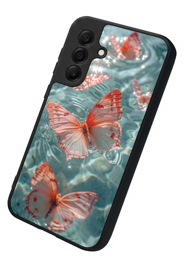 Samsung Galaxy A17 Uyumlu Kelebek Tasarımlı Glossy Premium Kılıf
