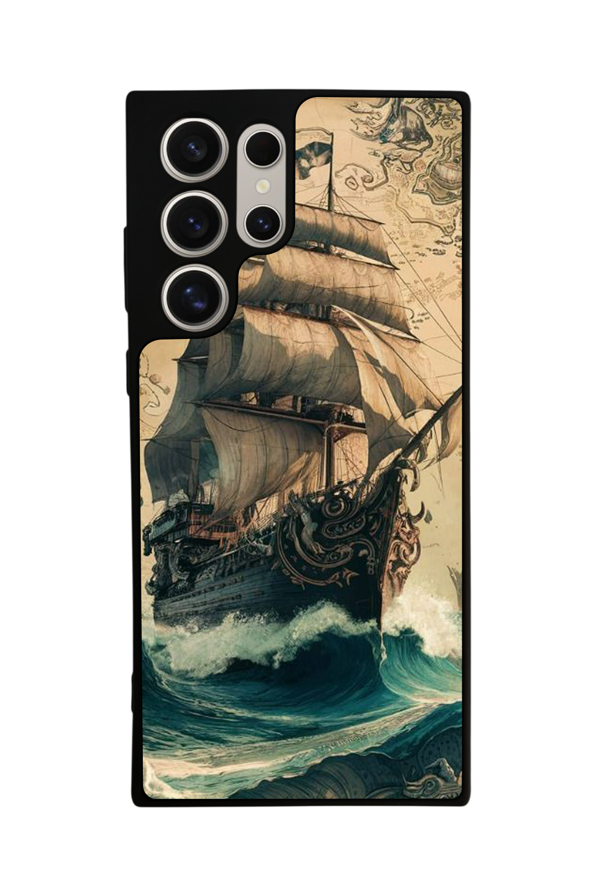 Samsung Galaxy S22 Ultra Uyumlu Korsan Tasarımlı Glossy Premium Kılıf