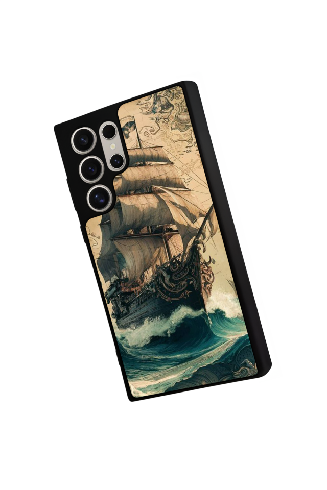 Samsung Galaxy S22 Ultra Uyumlu Korsan Tasarımlı Glossy Premium Kılıf