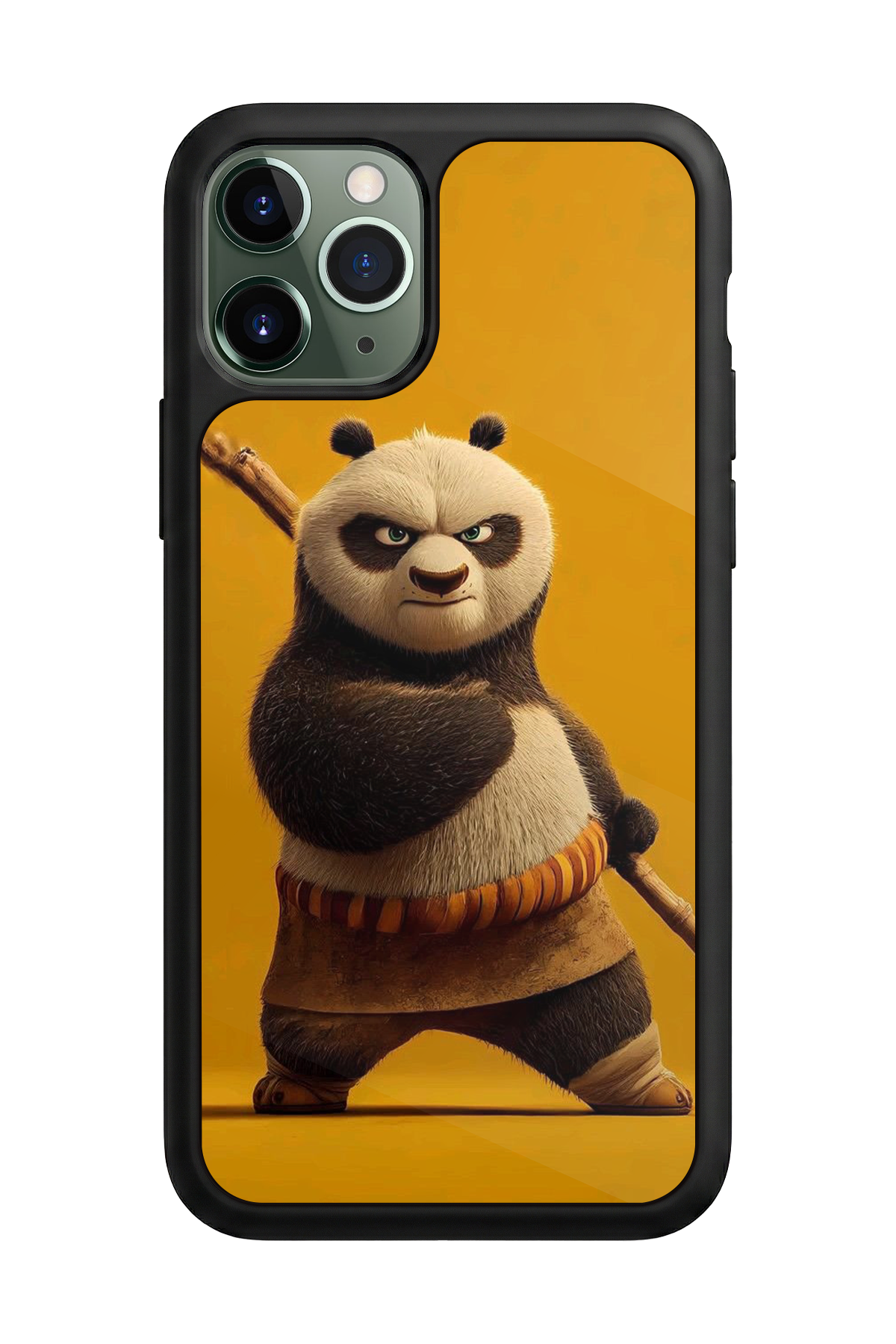 iPhone 11 Pro Max Uyumlu Kung Fu Panda Tasarımlı Glossy Premium Kılıf