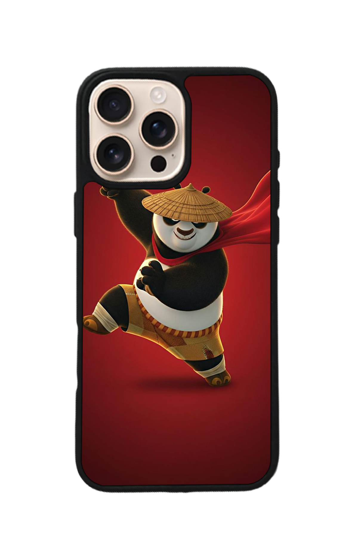 iPhone 14 Pro Uyumlu Kung Fu Panda Tasarımlı Glossy Premium Kılıf