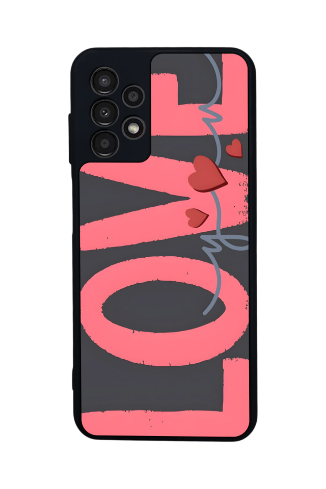 Samsung Galaxy A13 Uyumlu Love Tasarımlı Glossy Premium Kılıf