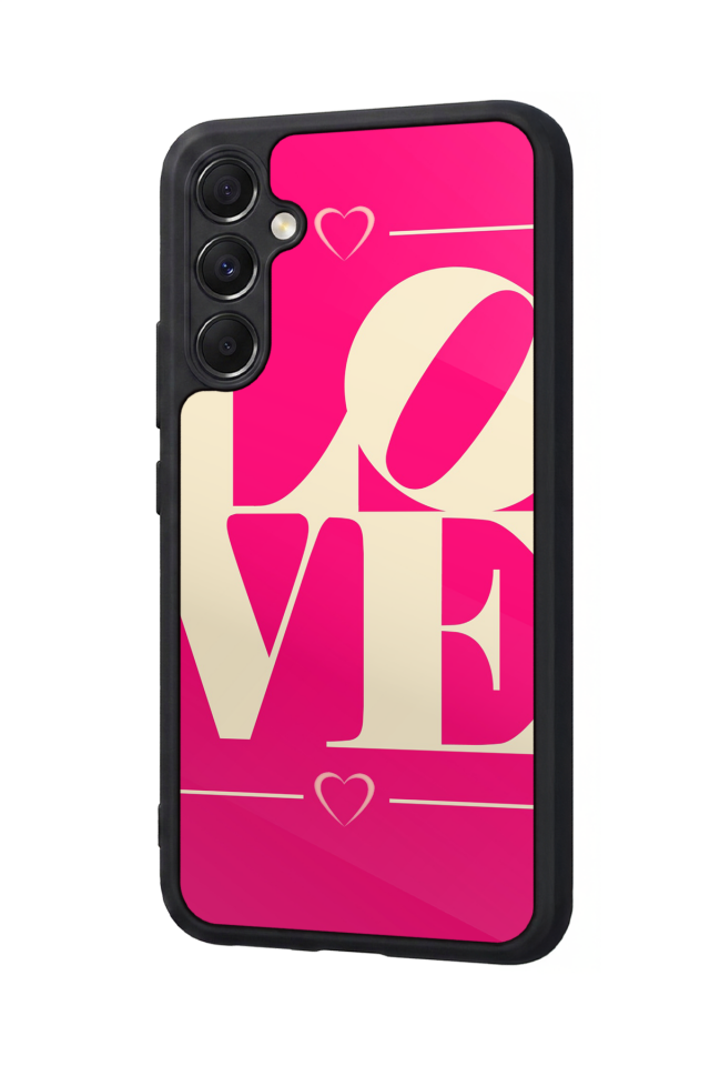 Samsung Galaxy M34 Uyumlu Love Tasarımlı Glossy Premium Kılıf