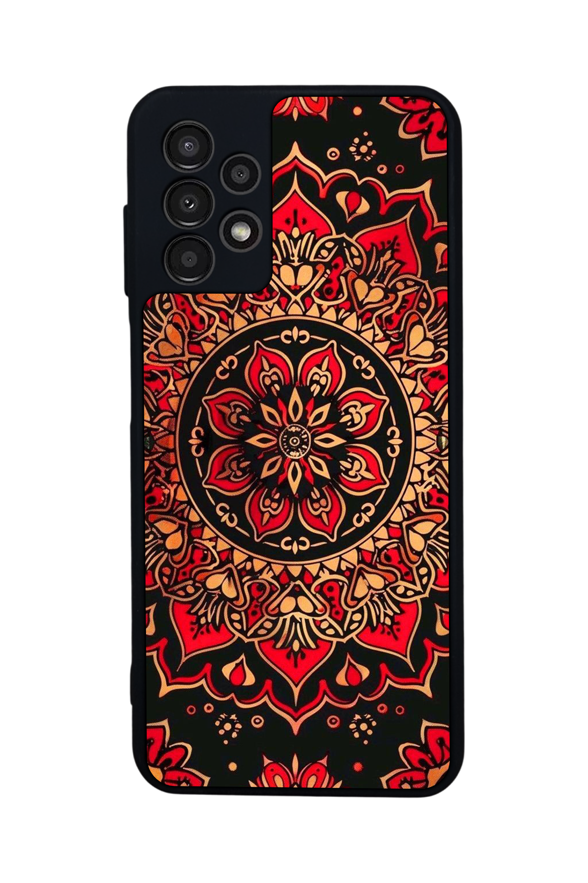 Samsung Galaxy A13 Uyumlu Mandala Tasarımlı Glossy Premium Kılıf