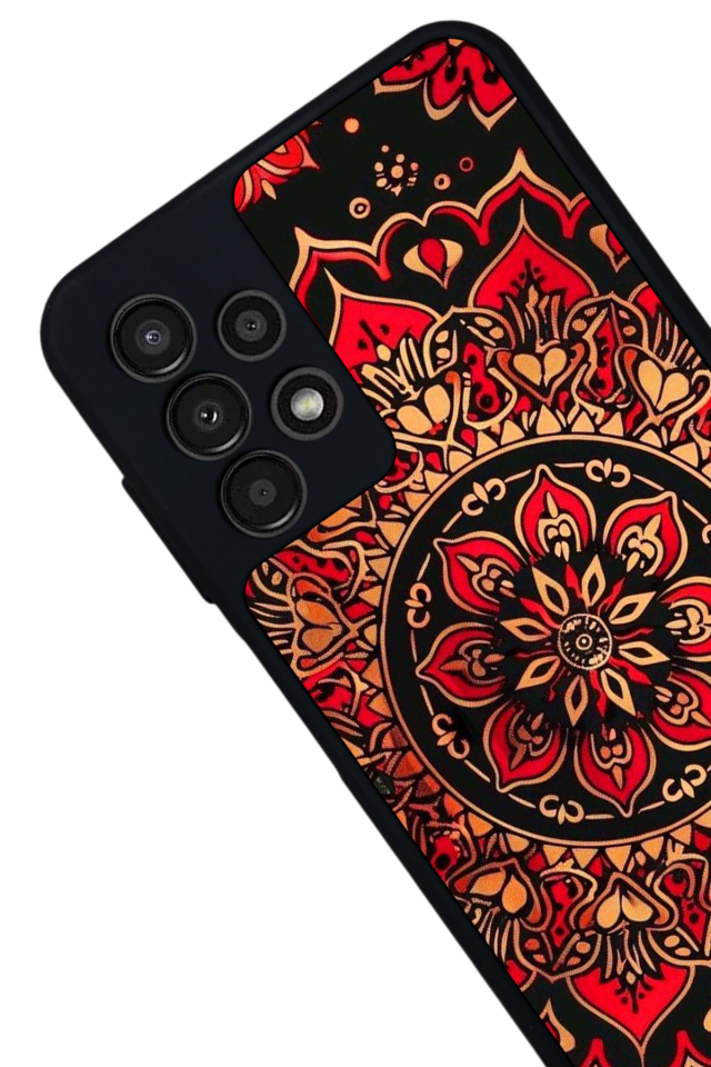 Samsung Galaxy A13 Uyumlu Mandala Tasarımlı Glossy Premium Kılıf