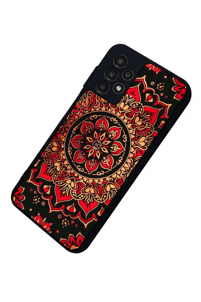 Samsung Galaxy A13 Uyumlu Mandala Tasarımlı Glossy Premium Kılıf