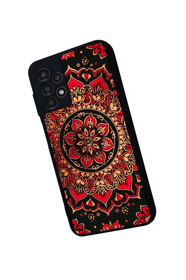 Samsung Galaxy A13 Uyumlu Mandala Tasarımlı Glossy Premium Kılıf