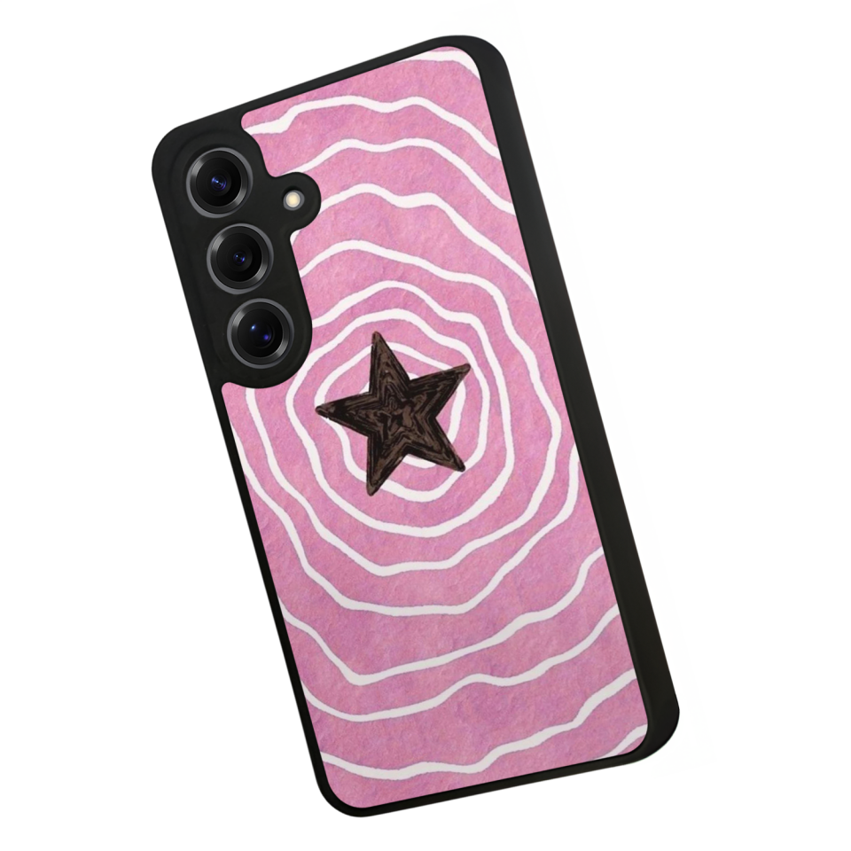 Samsung Galaxy S25 Uyumlu Retro Yildizlar Tasarımlı Glossy Premium Kılıf
