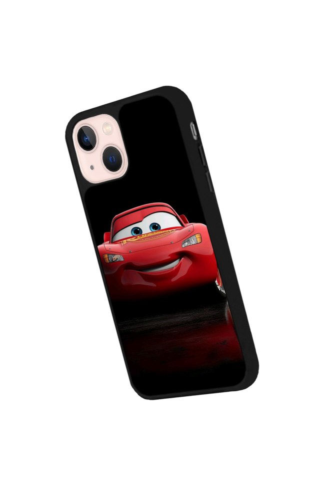 iPhone 15 Uyumlu Şimsek McQueen Tasarımlı Glossy Premium Kılıf