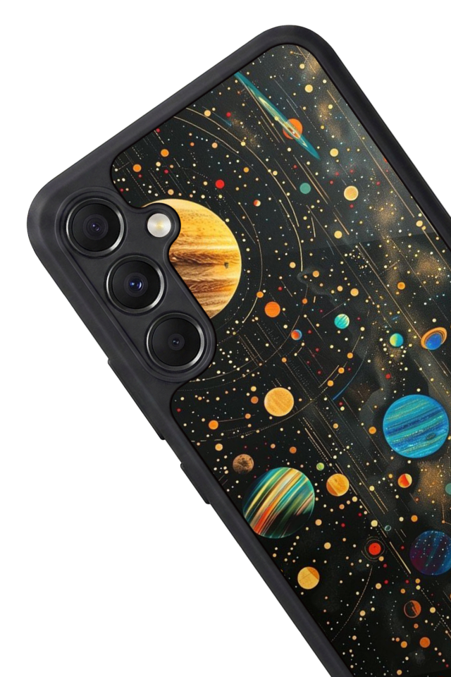 Samsung Galaxy A34 Uyumlu Uzay Tasarımlı Glossy Premium Kılıf